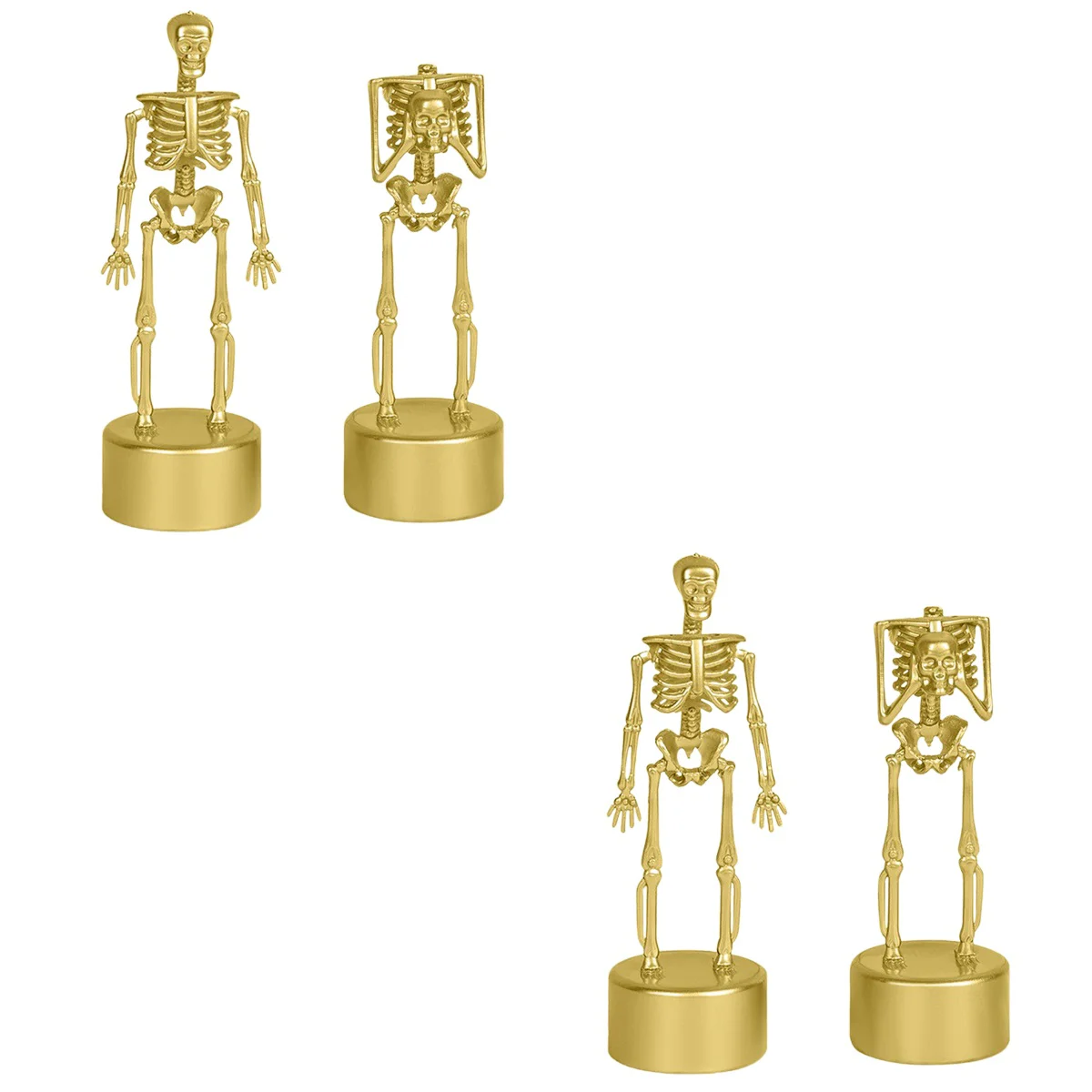 

4 pcs Halloween Skeletons Figurines Party Ornament Table Figurines