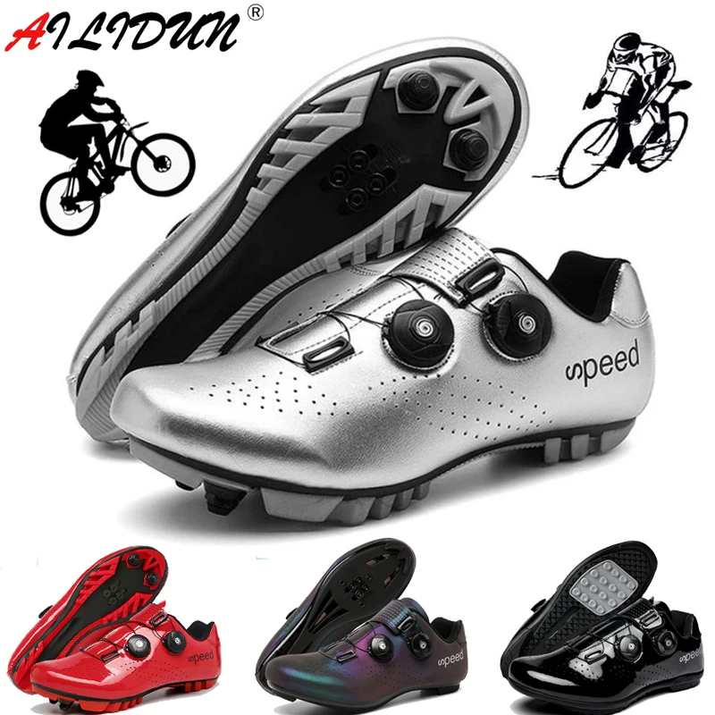 

Cycling Sneaker Mtb with Cleats Men Carbon Sports Speed Bike Shoes Women Mountain Racing Flat SPD Road Cycling Footwear