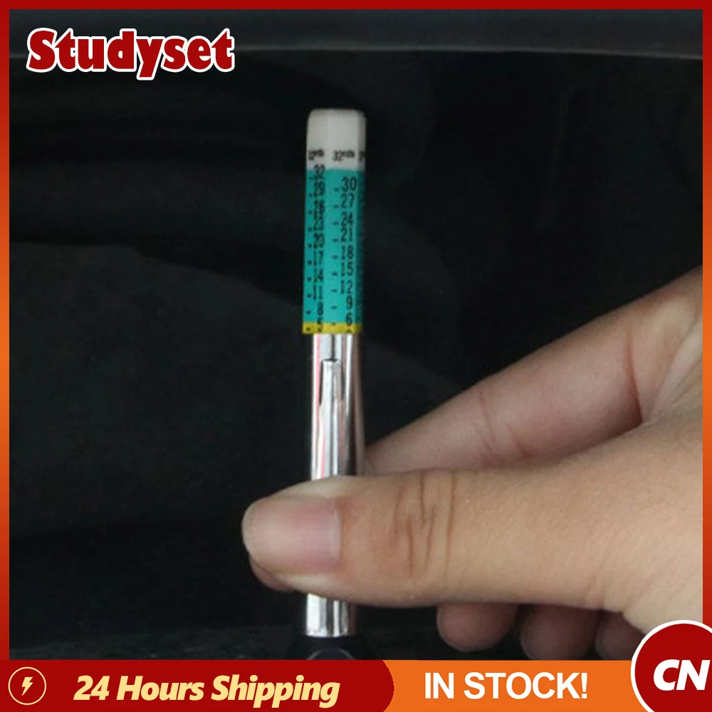 

25mm Car Tyre Measuring Pen Universal Tire Tread Pattern Depth Measuring Tool Cylindrical Automotive Thickness Detection Gauge
