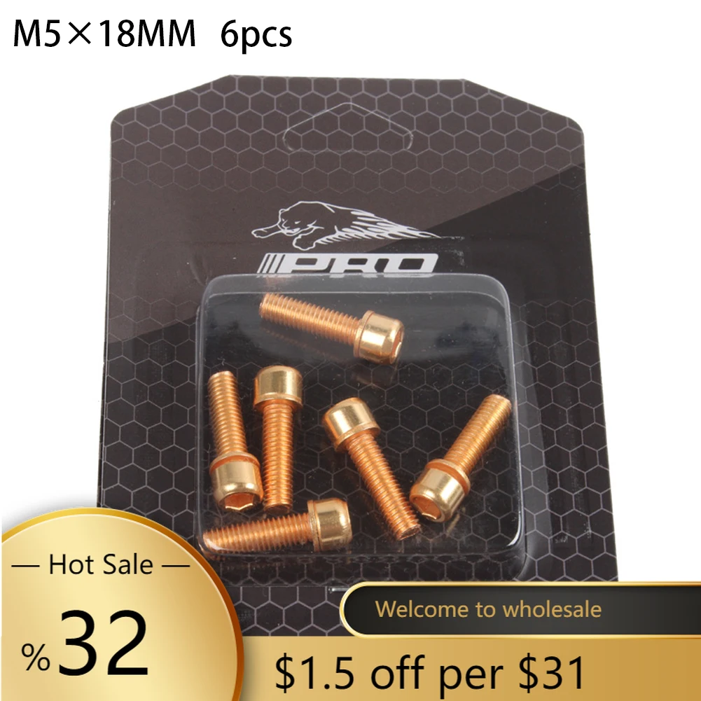 

Винты на руль велосипеда MTB, 6 шт., M5 * 18 мм
