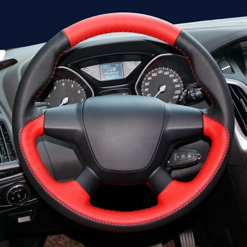 

Черная искусственная кожа замша для Ford Focus 3 2012-2014 KUGA Escape 2013-2016 искусственная кожа 2011-2018