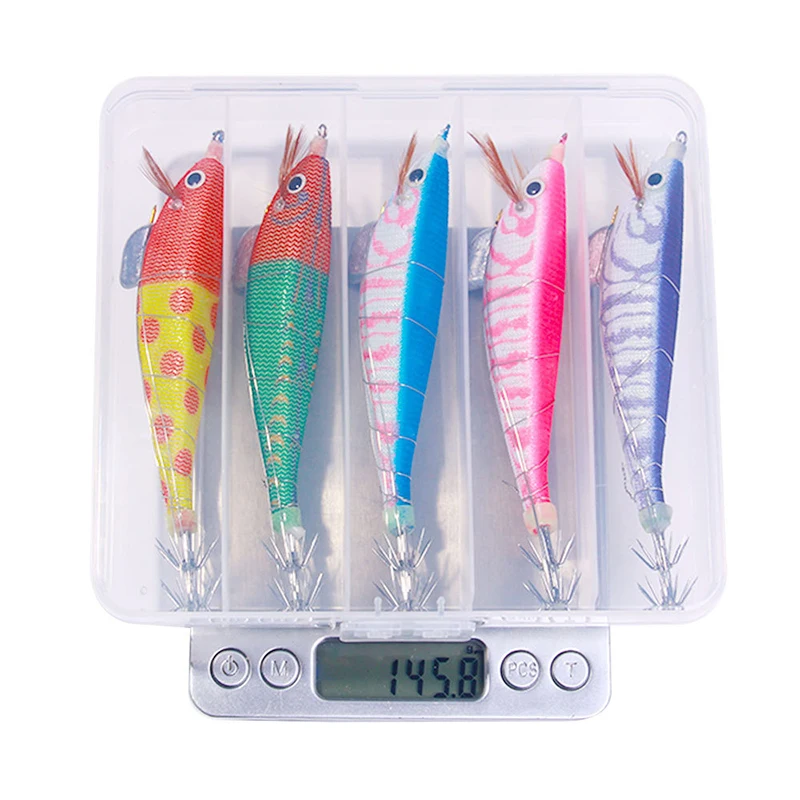 Набор деревянных приманок для дорожных бегунов с креветками длинного заброса