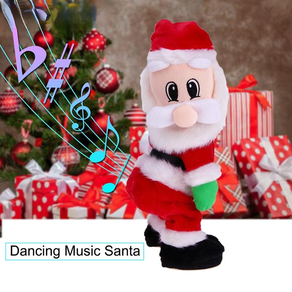 

Новинка, Рождественская электрическая игрушка, Санта-Клаус, музыкальная танцевальная кукла, рождественский подарок, Рождество, Новый год для детей и взрослых
