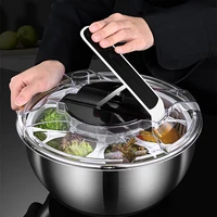 stainless steel vegetable fruit dryer drainer dehydrator washing leafy vegetables centrifuge water separation kitchen tools