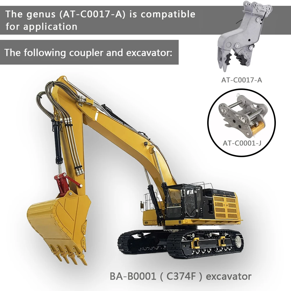 

Кусачки-кусачки LESU, металлические автомобильные аксессуары для 1/14 C374, гидравлический экскаватор с дистанционным управлением, Tamiyaya Huina Th18386-SMT3