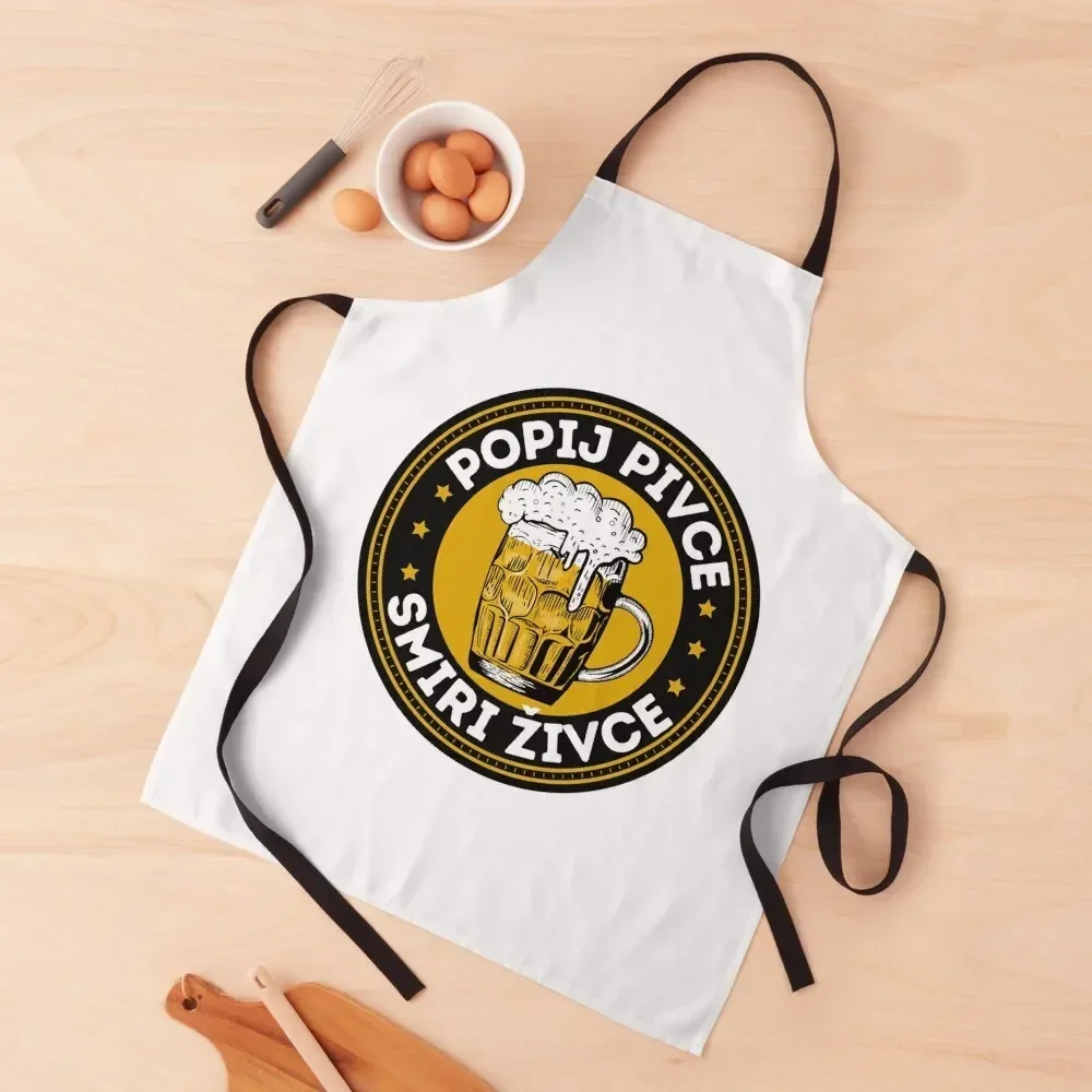 Фартук Popij Pivce Smiri забавный водонепроницаемый фартук