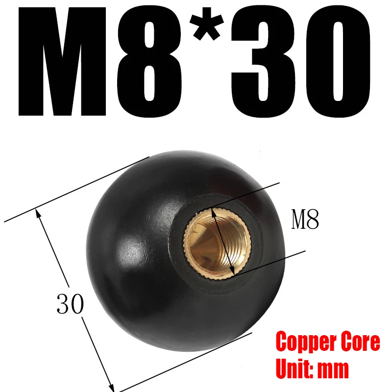 

GooBetter Бакелитовые ручки шарового рычага M4 M5 M6 M8 M10 M12