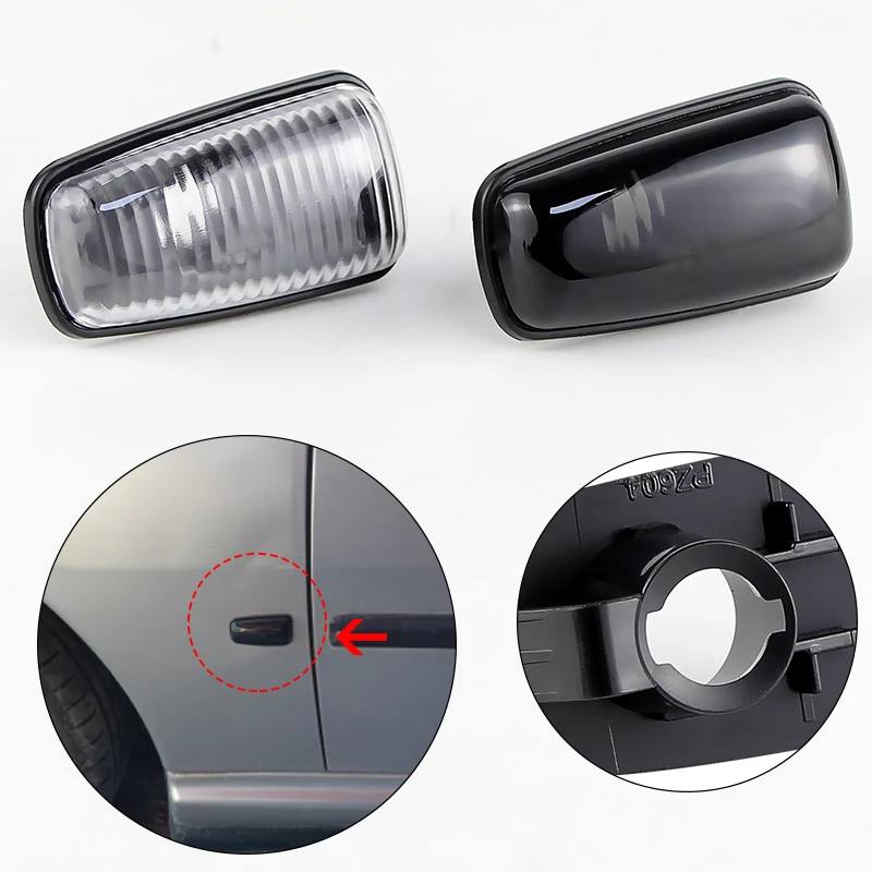 2 шт. без лампочек автомобильные боковые габаритные фонари для Peugeot 306 406 806 Expert Partner