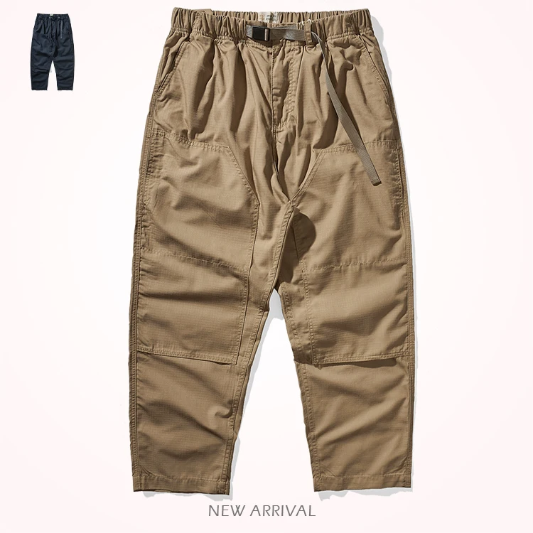 

Four Seasons American Retro Outdoor Cityboy Loose Straight Cargo Pants Men's Simple Washed Scratch Resistant Casual Trousers