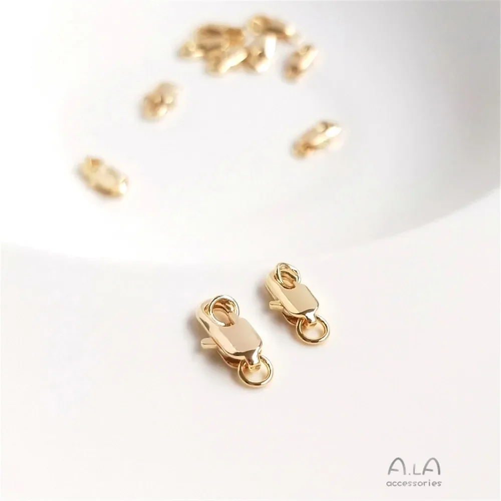 14-каратное позолоченное корейское импортное пряжка с рыбьим хвостом пружинная