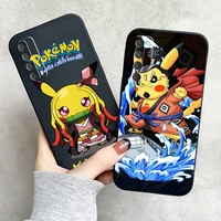 cartoon pikachu phone case for huawei p smart z 2019 2021 p20 p20 lite pro p30 lite pro p40 p40 lite 5g funda soft back