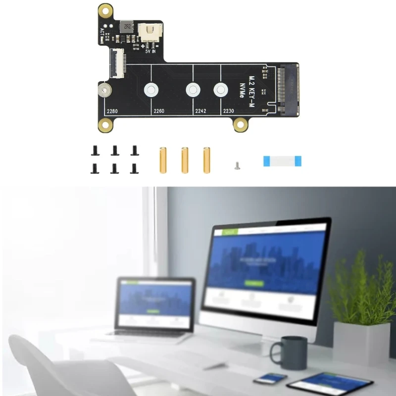 X1001 PCIe M.2 NVMe SSD Нижняя плата для 5 8 ГБ H8WD