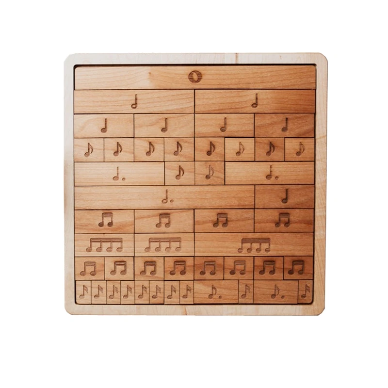 

Music Fraction Bars Educational Toys,Wooden Math Fraction Bars Musical Notes Jigsaw Educational Preschool Toy For Kids