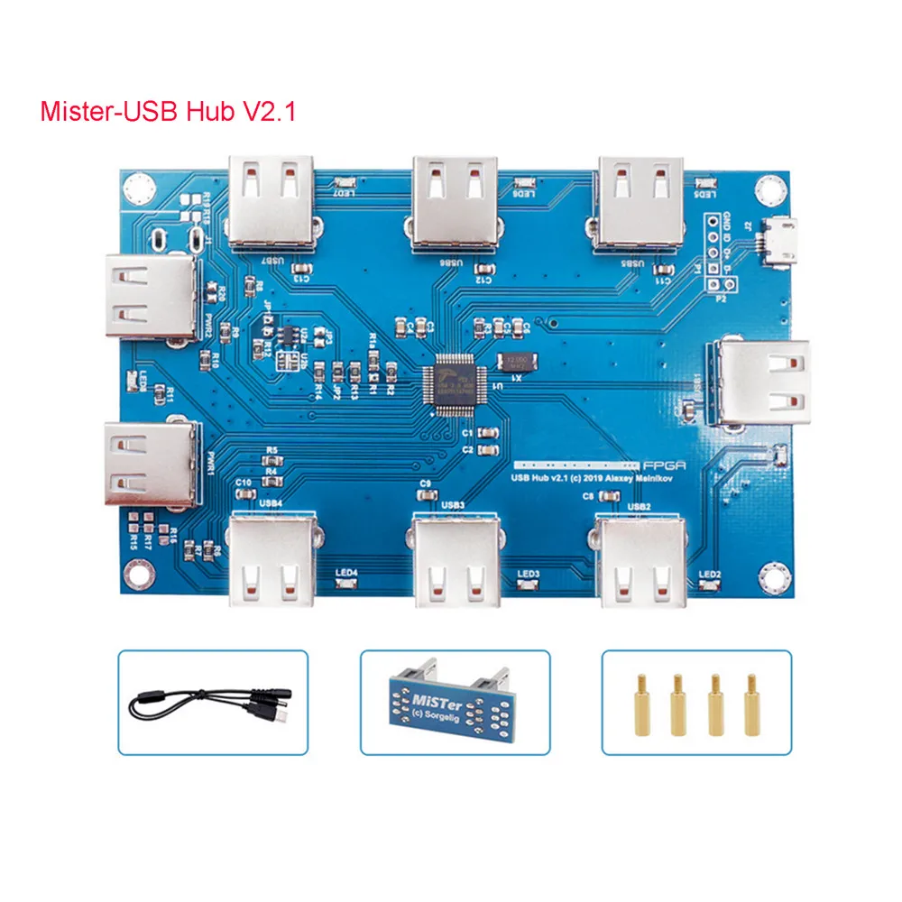 Для mr FPGA 7 USB портов IO Плата для Terasic DE10 Nano ручная сварка | Электроника