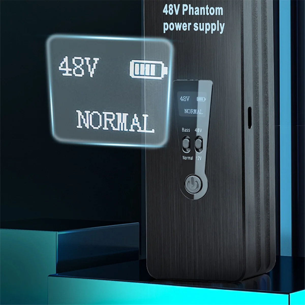 Фантомное питание 48 в 12 В переключатель перезаряжаемый портативный для