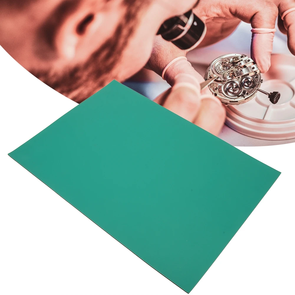 

34x24cm Watch Repair Work Pad Watchmaker Welding Soldering Station Heat Resistant Mat Anti Slip Pad Rubber Glue Mat