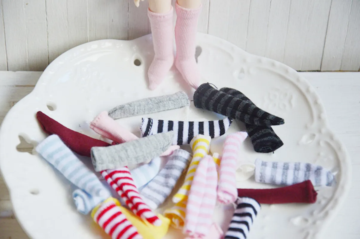 Новинка [5 пар/партия Длинные носки] OB11 длинные носки 1/12 obitsu11 для кукол (подходят