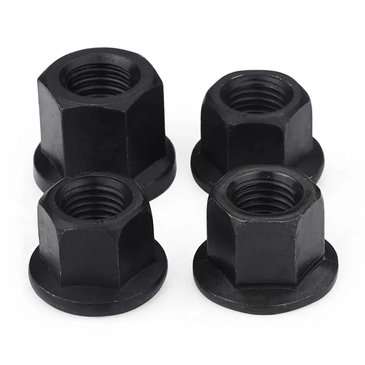 1 шт. черные фланцевые гайки из углеродистой стали с накладной гайкой