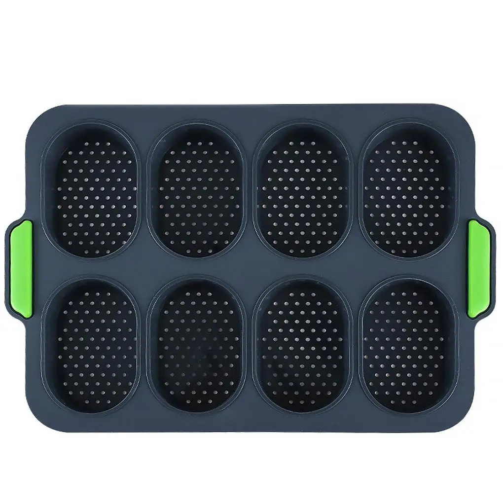 

Round Silicone Bread Mold 8 Holes Muffin Cupcake Cake Mould Non-stick Kitchen Home Baking Tray DIY Cake Making Mold