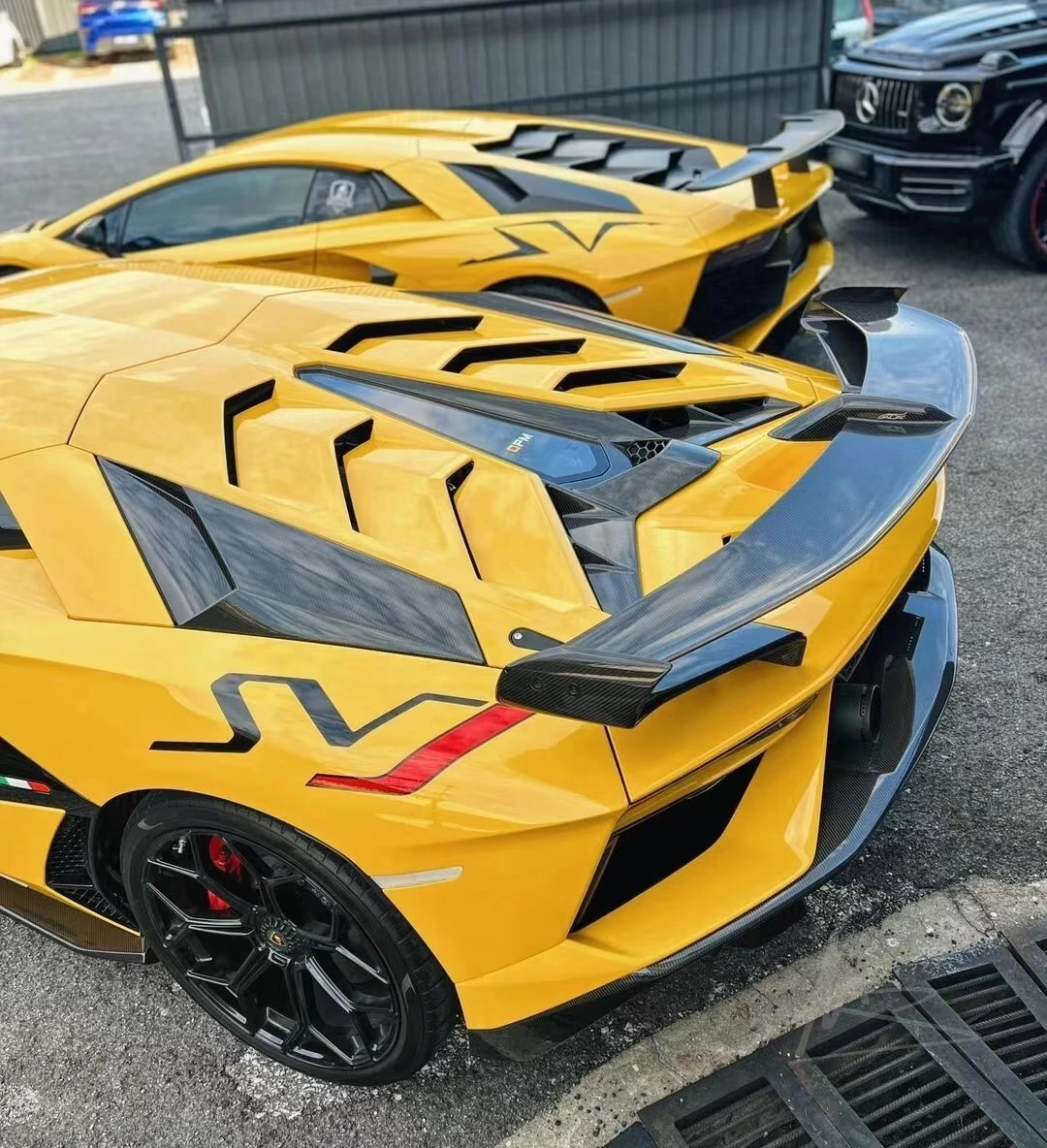 Для Lamborghini Aventador Coupe LP700 LP720 сухое углеродное волокно боковое вентиляционное