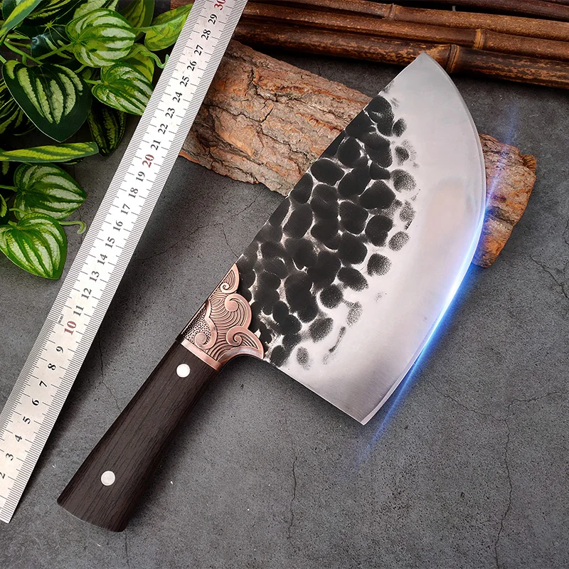 

Forged Kitchen Knife Sheep Beef Pig Boning Butcher Knife 8 Inch Plastic Handle Chef Knife Peeling Slicing Cleaver Meat Vegetable