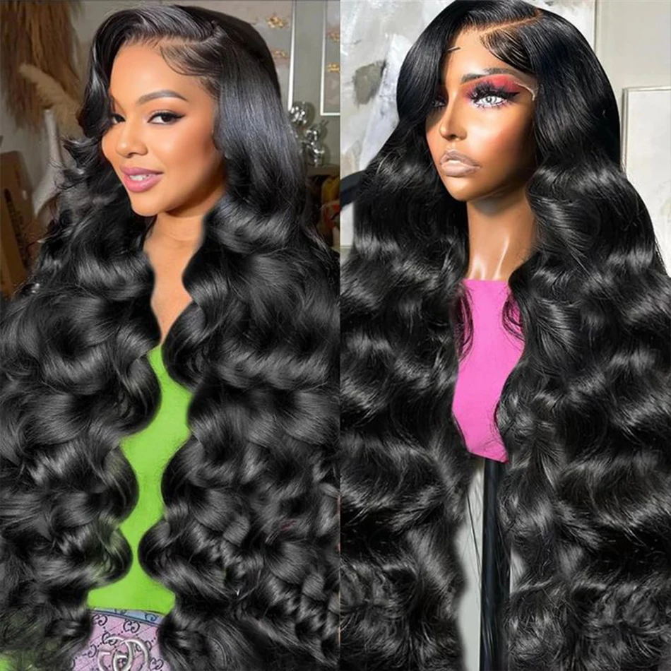 8-36 inch Extea long Body Wave Wig Natural Colour 13x4 4x4 HD Lace Front Human Hair Wigs 100% Real Closure