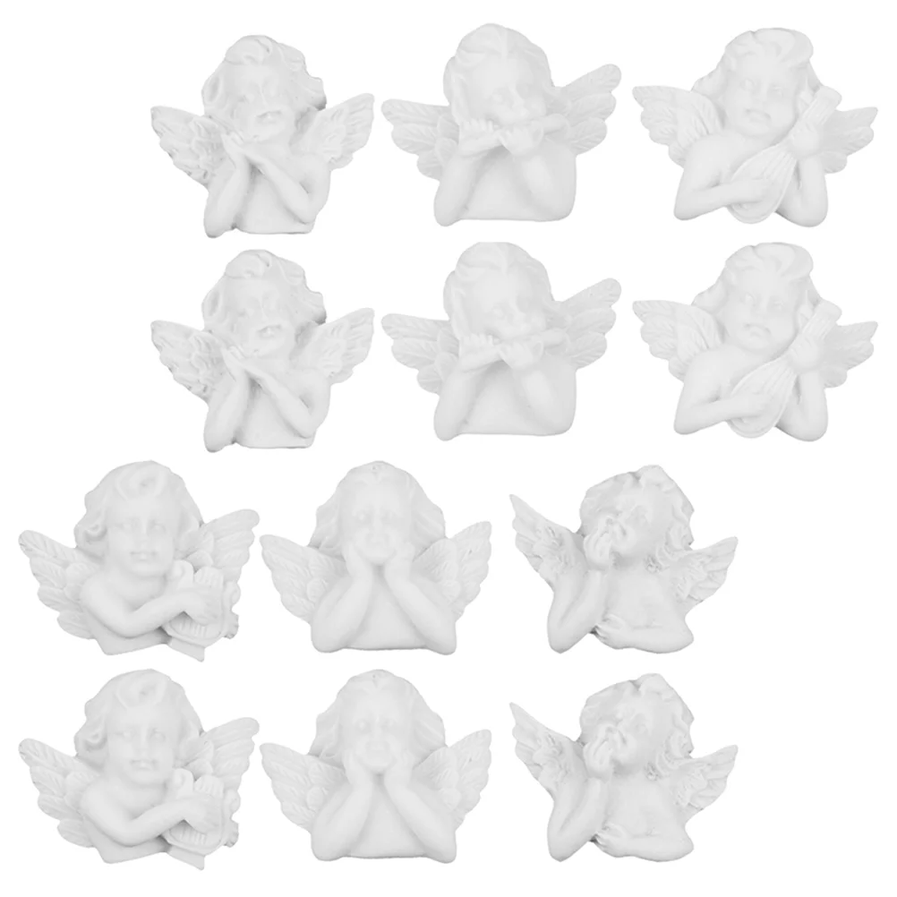 

36 Pcs Angel Toy Accessories Desktop Figurine Decoration Ornament Home Crafts Adornment Resin Sculpture Baby Household