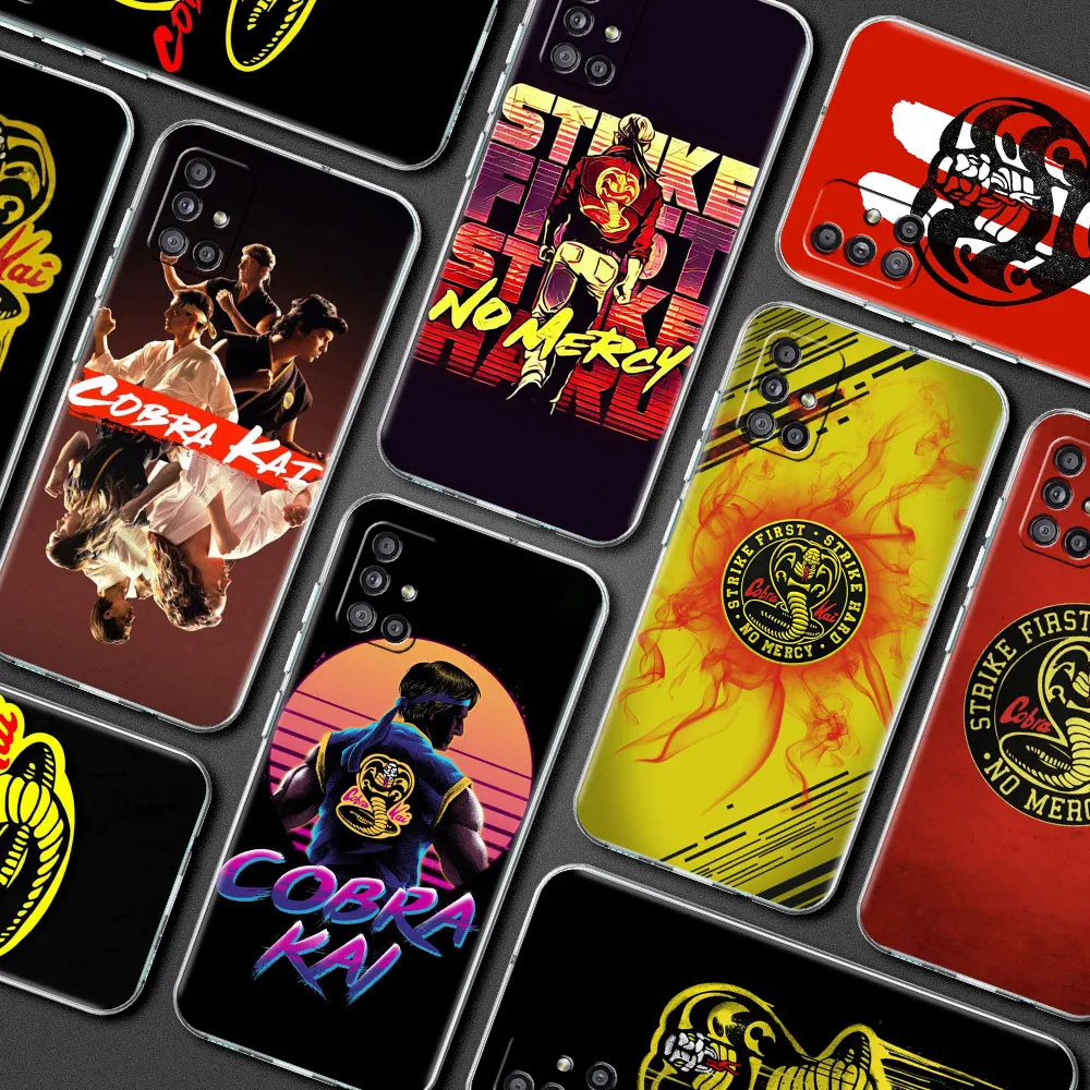 

Funda Case for Samsung Galaxy A52 A51 A12 A32 A72 A21s A71 A50 A31 A41 A73 A22 A11 A02s Soft Phone Cover Cobra Kai Snake TV