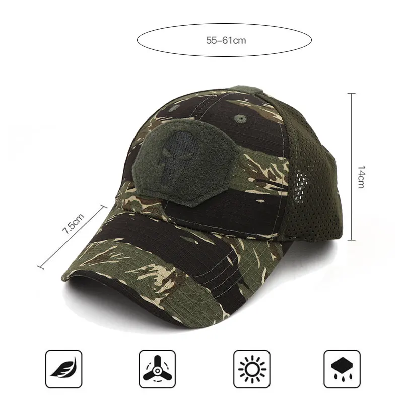 Camouflage US Military Tactical Hat Hunting Men's Cap Summer ACU Army Soldier Baseball Cap Trekking Sports Sniper Equipment