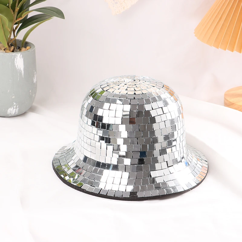 

1Pc Disco Ball Cowboy Hat Cowgirl Caps Stunning Disco Balls Hat With Mirrored Glass Jewels Accents Womens Sun Hat