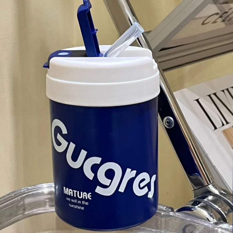 

316 Stainless Steel Double Drinking Insulated Mug Outdoor Travel Portable Water Coffee Bottle Sports Candy Color 420ml