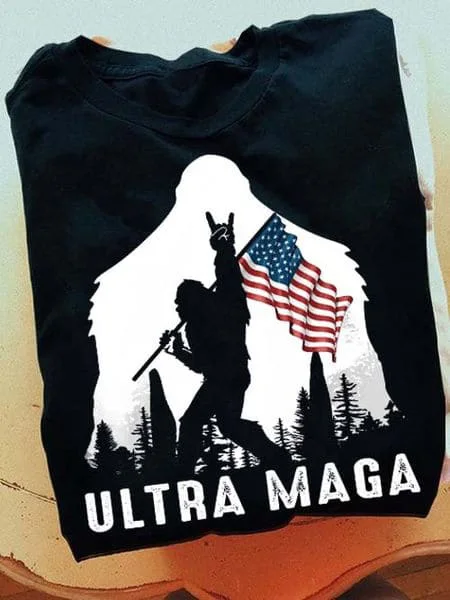 

Ultra Maga, американский Бигфут, американский флаг, президент США-FridayStuff