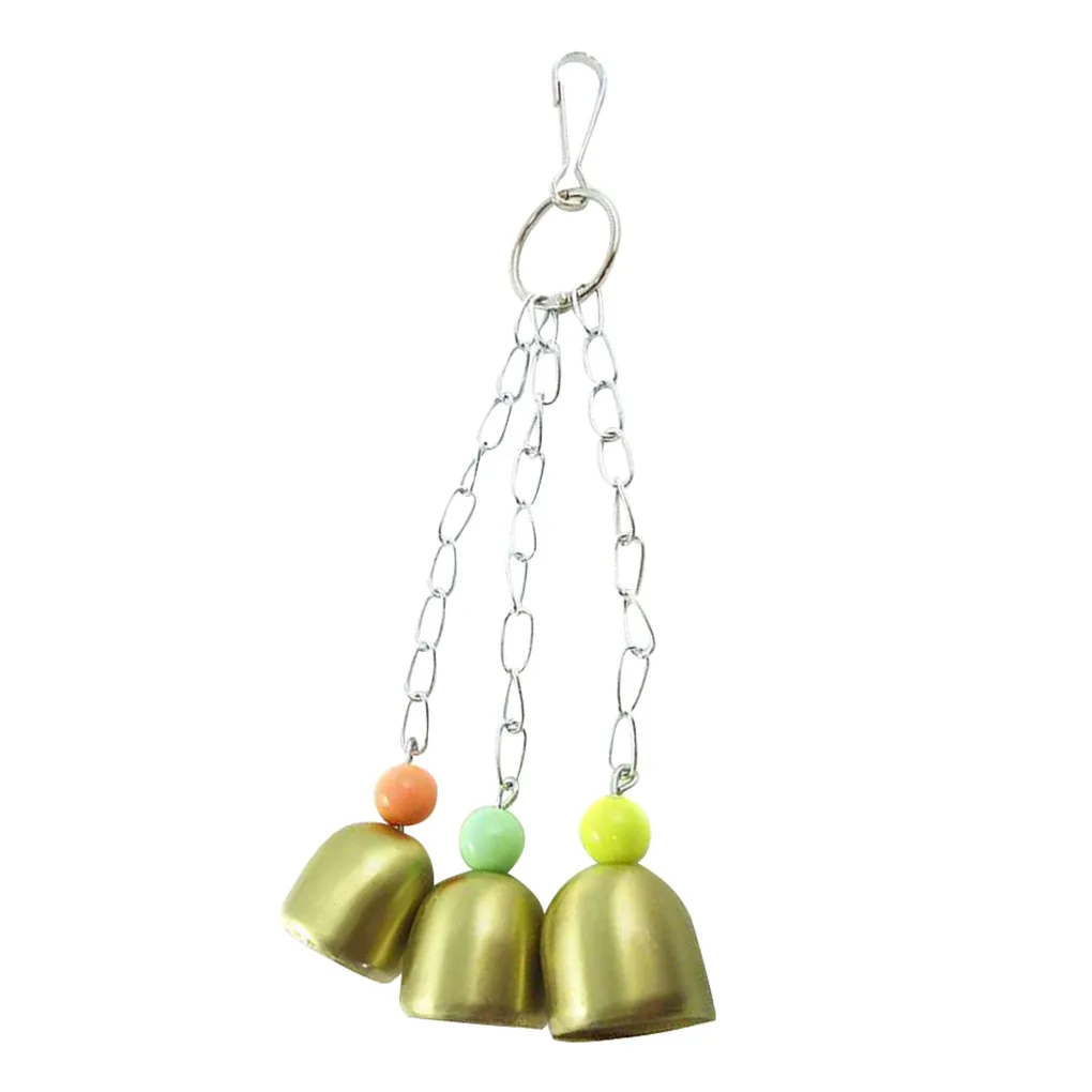 

Bird Chew Bite Bell Toy Non-toxic Acrylic Swinging Bell Bird Cage Hanging Toy Pet Supplies