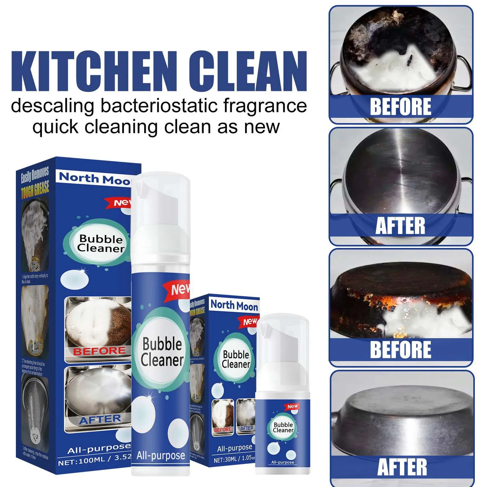 

Multifunctional Home Foam Cleaner Household Supplies All Purpose Cleaner Kichten Floors Sinks Faucets Pot Bottoms Oil Stains