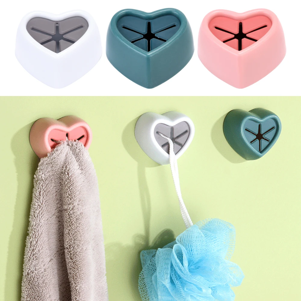 

Cute Towel Plug Holder Punch Free Silica Gel Bathroom Organizer Rack Towels Storage Wash Cloth Clip Kitchen Accessories Tool