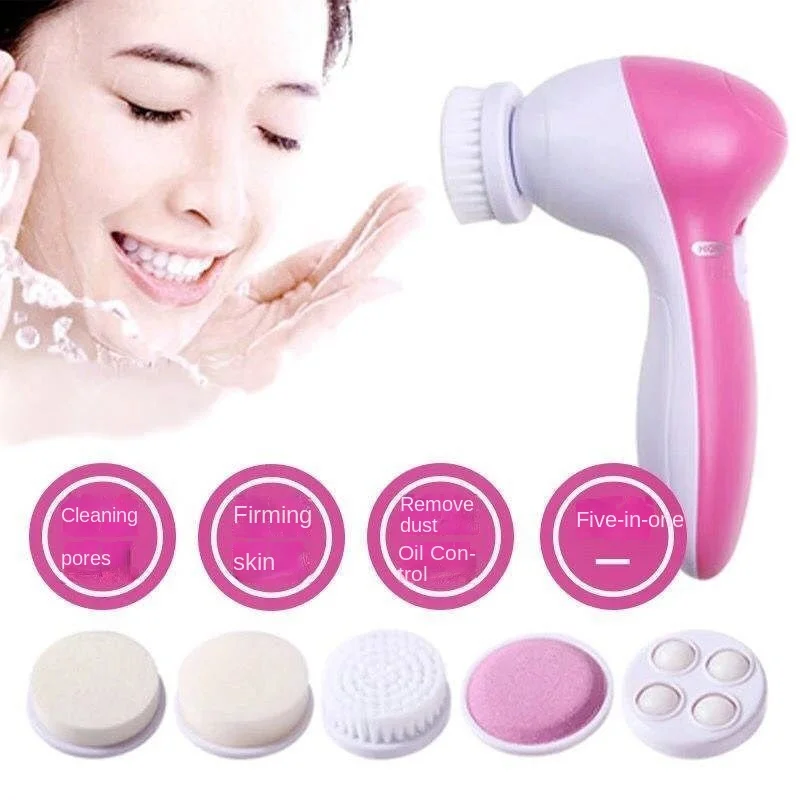 

5 In 1 Facial Massager Cleansing Face Brush Facial Skin Cleanser Machine Dynamic Face Deep Clean Massager Cleansing Instrument