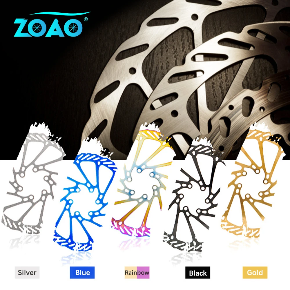 

ZOAO Mountain bike Disc Brake Rotors Stainless Steel ultralight 160mm 180mm 203mm Bicycle Road Bike Brake Rotor Bicycle parts