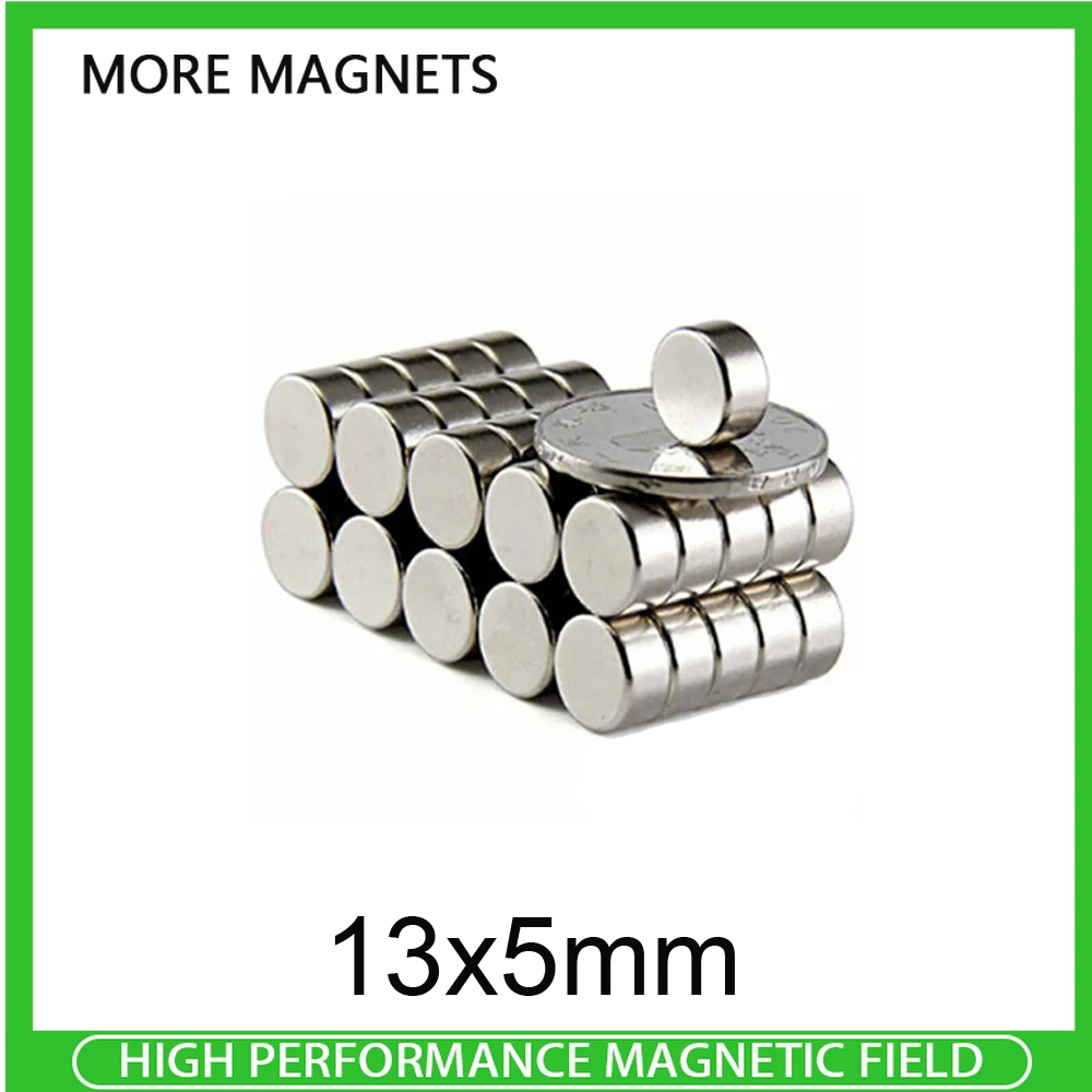 

5/10/20PCS 13x5 mm Neodymium Strong Magnets 13mmx5mm Permanent Round Magnet Powerful Magnetic Magnets Disc 13*5 mm