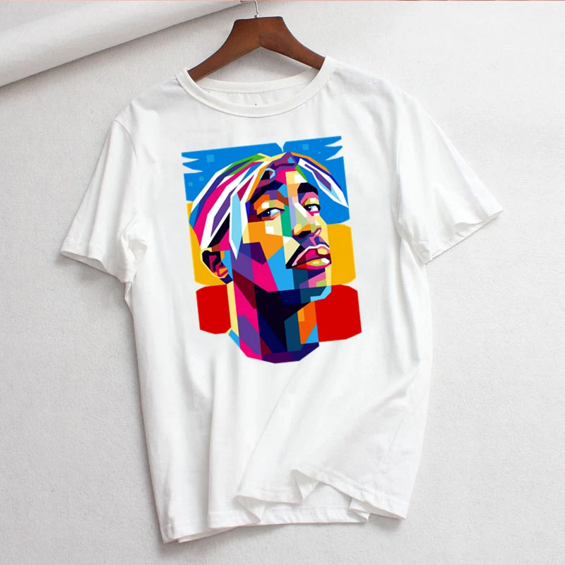 

RAP Hip hop Rock T Shirt Women Printed Cool Black men Female Clothes Cartoon Tshirt Harajuku Casual White Tops Femme T-shirt