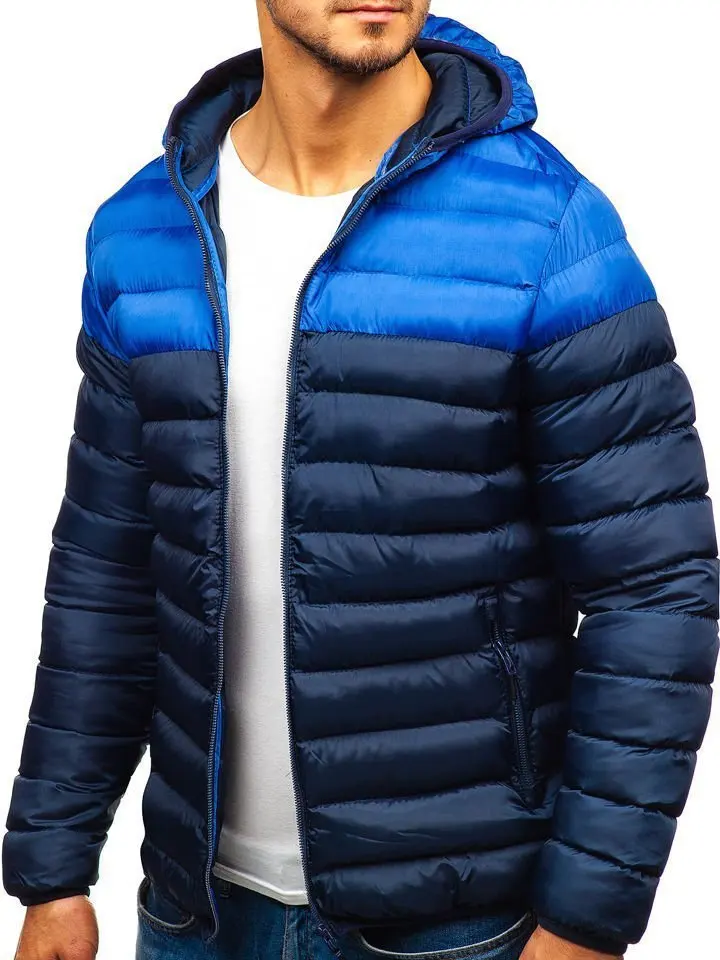 Cotton-padded jacket men autumn winter year new padded jacket thickened trend cotton-padded jacket boys winter coat