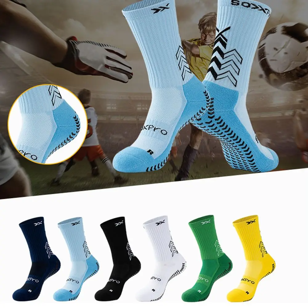 

Дышащие эластичные противоударные технические нейлоновые гигроскопические футбольные носки для мужчин и женщин, спортивные носки, футбольные носки
