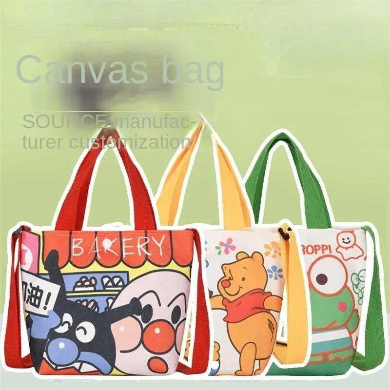 

New Children's Canvas Handbag Korean Version Casual One Shoulder Crossbody Children's Bag