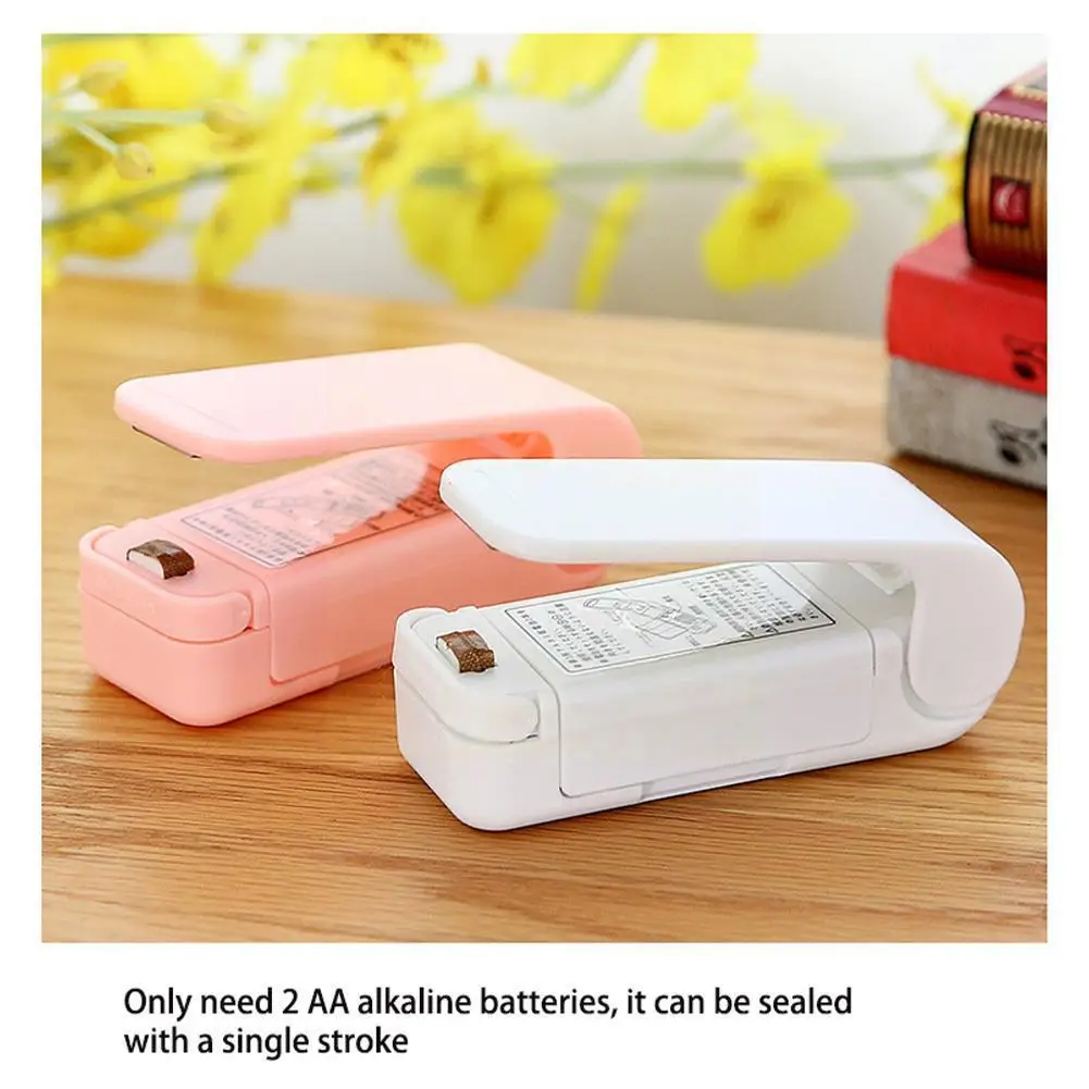 

New Mini Bag Sealer Food Package Sealing Bags Tool Plastic Bag Sealer Gadget Packing Closure Heat Portable Kitchen Thermal Q5a2