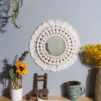 macrame round mirror wall decor wall mirrors for living room decorative mirrors for bedroom baby room decoration nursery decor