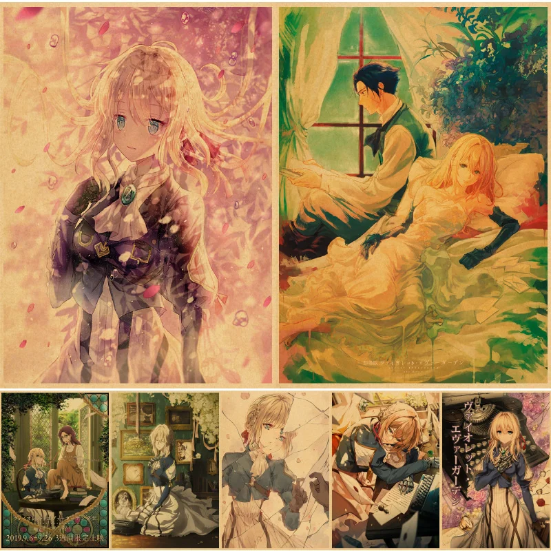 

Violet Evergarden Wall posters obraz plakaty paper bilder cuadros anime house decor bedroom Wall posters