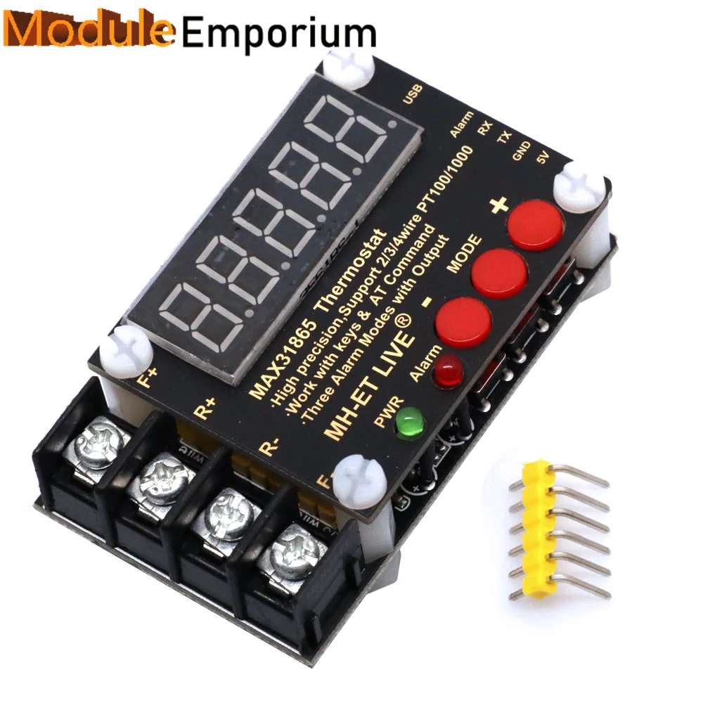 

MAX31865 High Precision Isolated Temperature Collector Module PT100 Serial Port Output Upper Computer Software Debugging