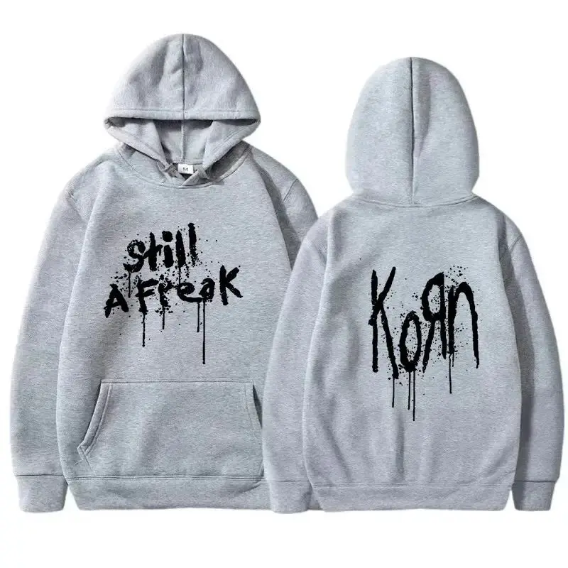 Винтажная Металлическая Готическая Толстовка Унисекс Korn Concert Tour Уличная Одежда