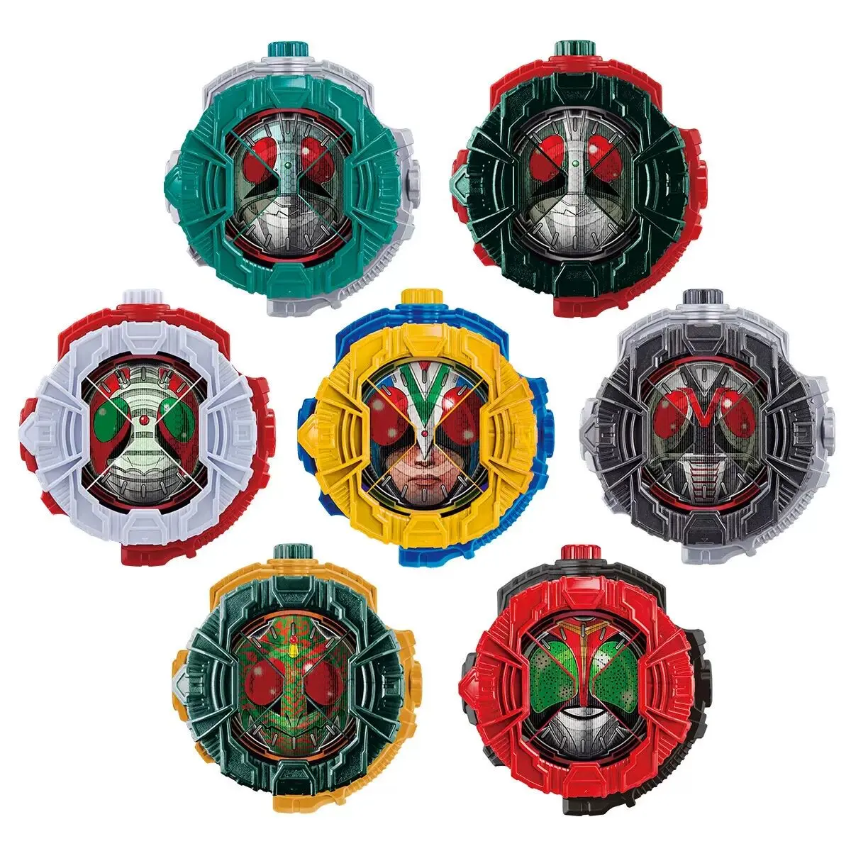 Фото Премиальный набор коллекционных игрушек-трансформеров Bandai Kamen Rider Zio Dx Showa Rider Ridewatch Set 2 для взрослых коллекционеров №5