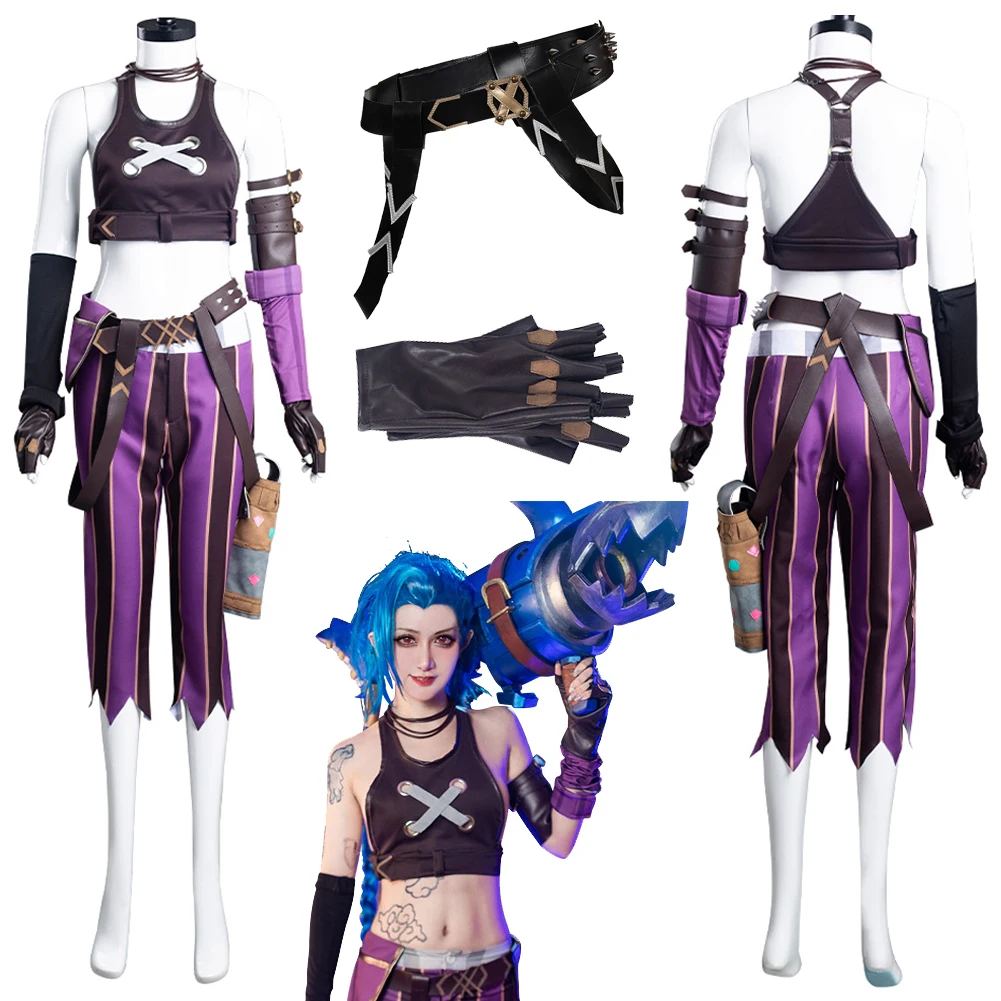 Женский костюм для косплея Arcane Jinx