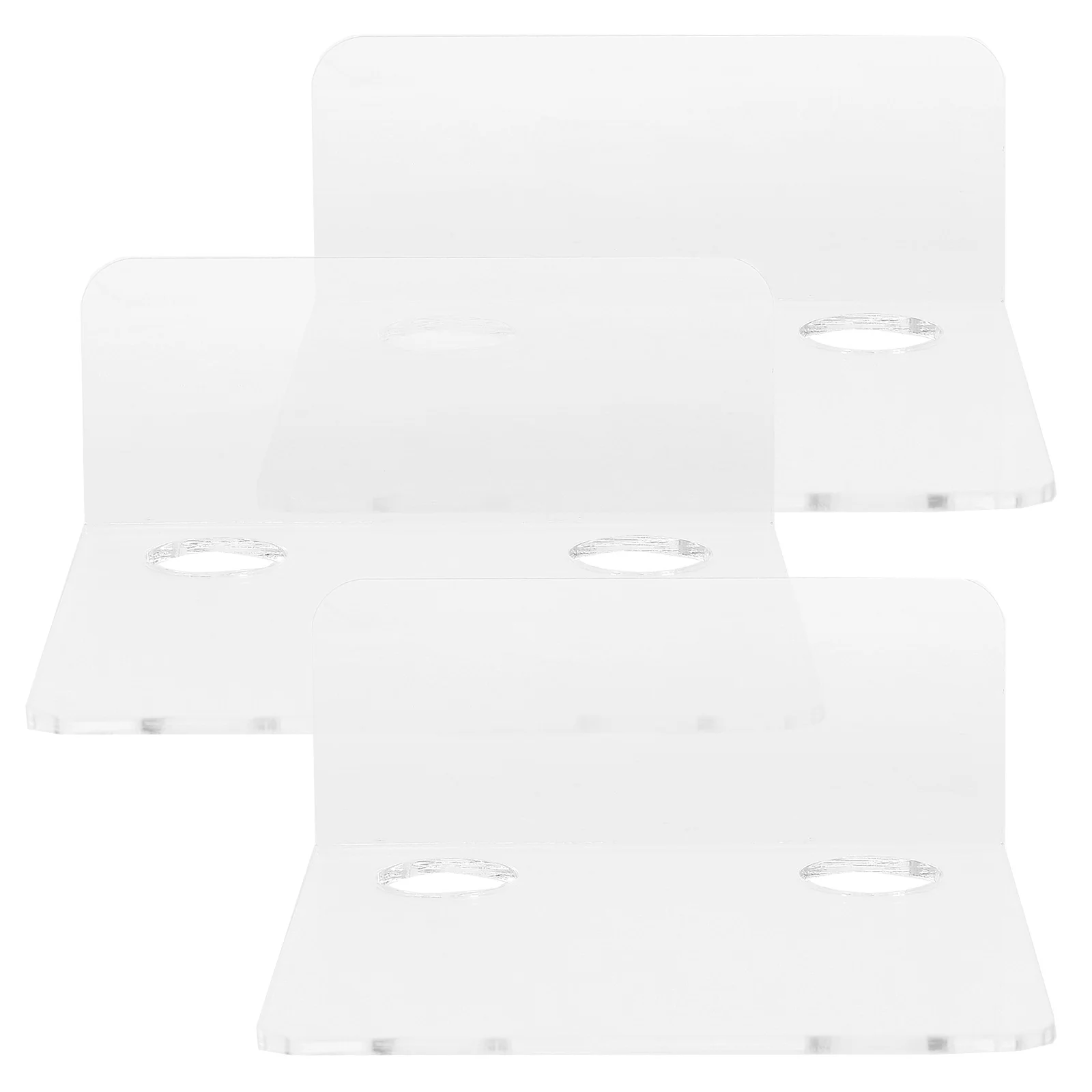 

3 Pcs Wall Router Storage Brackets Acrylic Camera Baby Monitors Mount Speaker Float Shelf